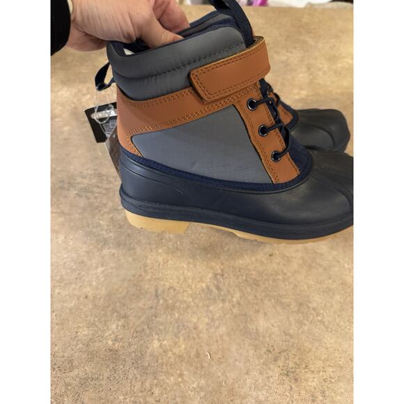 The Children’s Place Boys Winter Water Resistant Navy Snow Boots, Size 1 NWTs - Picture 7 of 13
